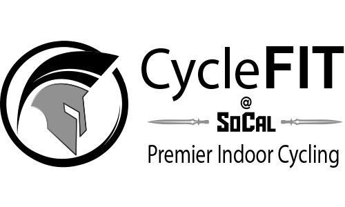 CycleFit Black and White Fitness Program Logo